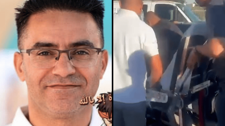 המורה ערוה נאסר נורה בדרך לבית הספר בו הוא מלמד בחורה