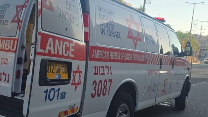 הזירה בכפר כנא שבה נורה הנער (צילום: תיעוד מבצעי מד"א) הזירה בכפר כנא בה נער נורה