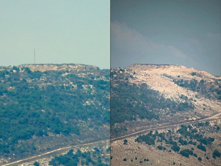 רכס עלי טאהר דרום לבנון אחרי ה פיצוץ צה"ל תוואי תת קרקעי מנהרה מנהרות