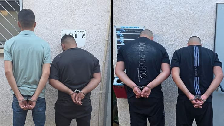 ארבעת החשודים מעצר החשודים אירועי ירי בערערה בנגב