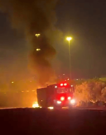 צילום: חסן שעלאן 3 גברים אותרו ללא רוח חיים ברכב שרוף ליד באקה אל גרבייה
