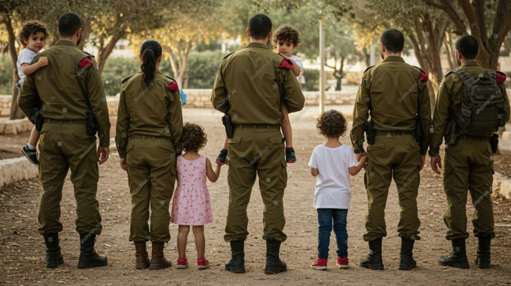 משפחות משרתי המילואים (קרדיט: Shutterstock) משפחות מילואימיניקים