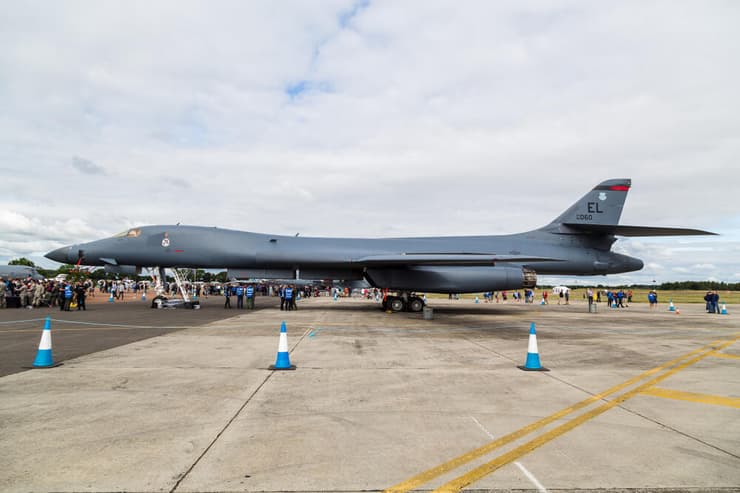 מפציץ B-1 של חיל האוויר האמריקני בבסיס RAF Fairford בבריטניה. ארכיון