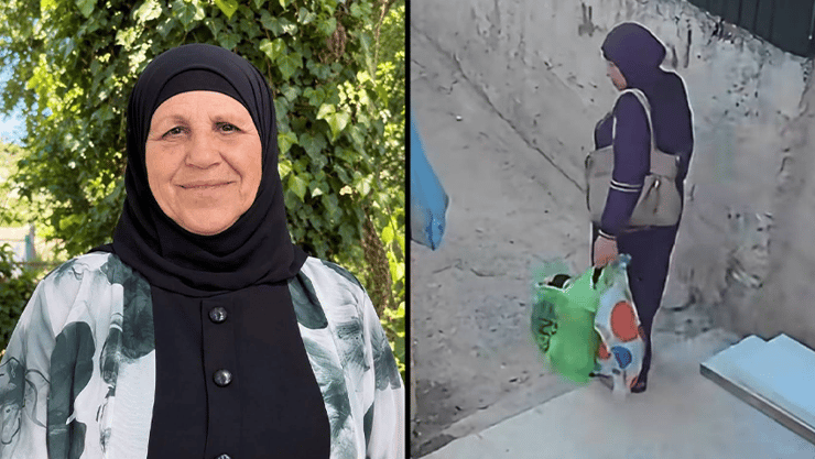 הנעדרת פאטמה א-רג'בי. מימין: התיעוד האחרון פאטמה א-רג'בי נעדרת ממזרח ירושלים