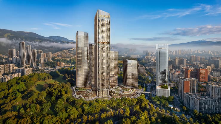 הדמיה: Archi group and INVIA מגדל טראמפ בטביליסי