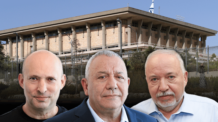 ליברמן, איזנקוט, בנט (צילום: ריאן פרויס) אביגדור ליברמן, גדי איזנקוט, נפתלי בנט