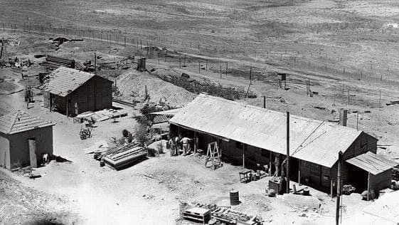 קיבוץ בארי בשנת 1948 (צילום: לע"מ) קיבוץ בארי בשנת 1948