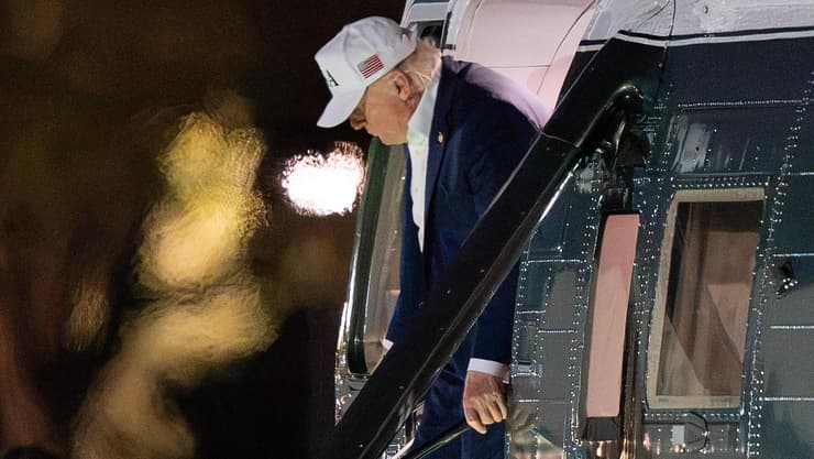 טראמפ חוזר לבית הלבן (צילום: AP Photo/Jose Luis Magana) טראמפ חוזר לבית הלבן