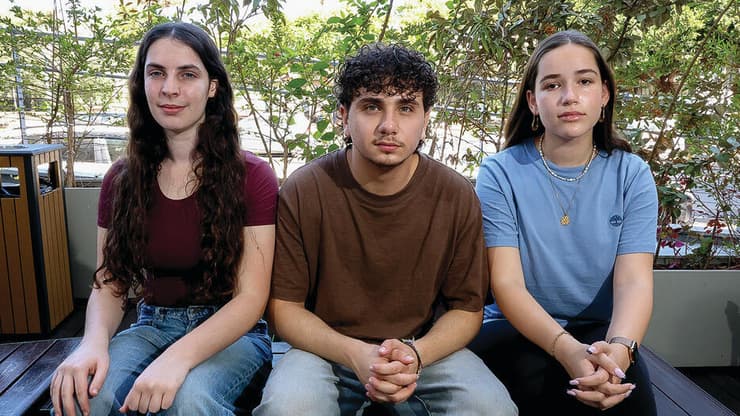 התלמידים מיכל, רותם ומיקה. "העולם מתקדם בקצב מטורף"