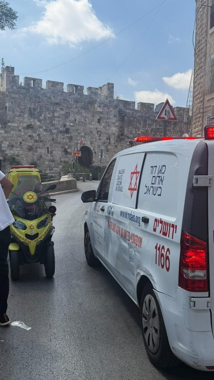 אישה נפלה ממיניבוס