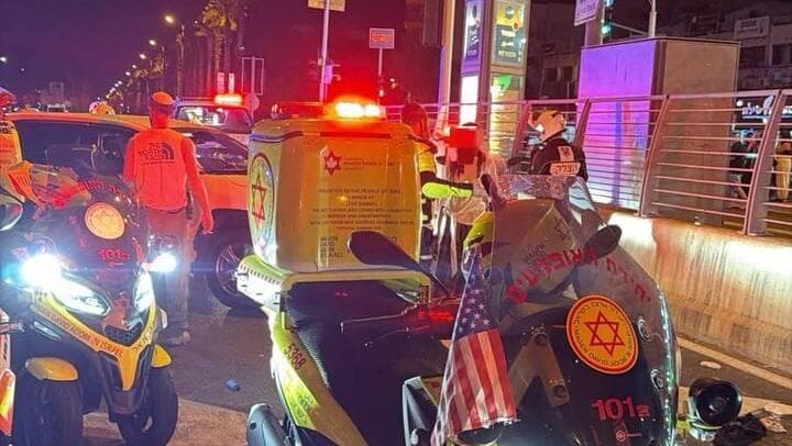 זירת התאונה על צומת צבר