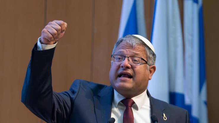 השר בן גביר ( צילום: רועי ידובסקי, ועדת הבחירות המרכזית) ח"כ איתמר בן גביר בועדת הבחירות