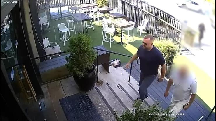 תיעוד השניות האחרונות לפני הרצח (צילום: דוברות המשטרה) משטרת ישראל עצרה את החשוד ברצח יאניס יושבייב