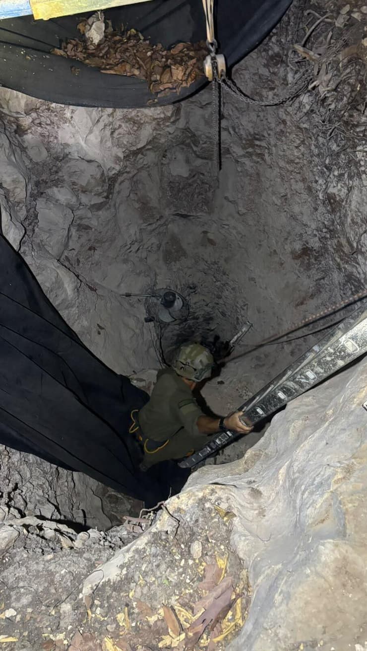 במבצע לאיתור אמצעי לחימה: כוחות הביטחון איתרו שני פירים ושללו את החשד למנהרה (צילום: דובר צה"ל) במבצע לאיתור אמצעי לחימה: כוחות הביטחון איתרו שני פירים ושללו את החשד למנהרה