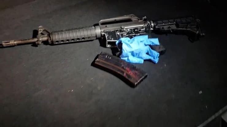 M-16 איתו בוצע הירי (צילום: דוברות המשטרה) זירת הירי ביפיע שליד נצרת