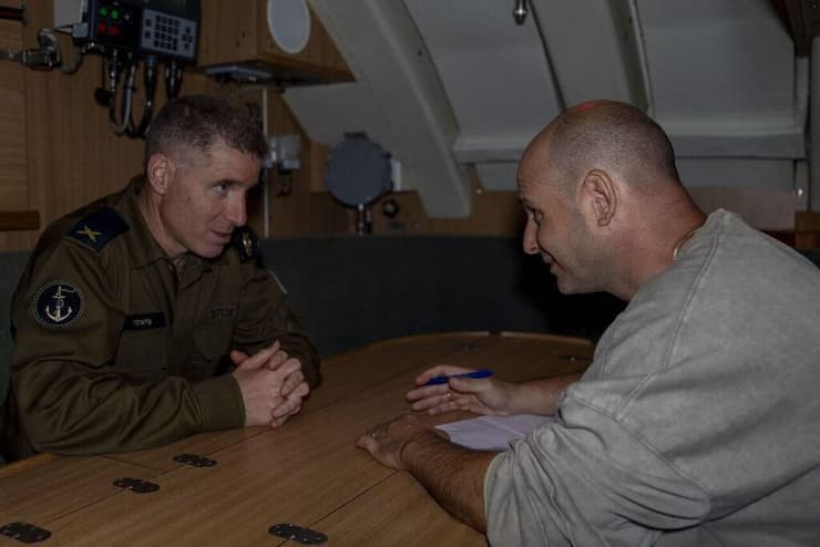 כתב ynet עם תא"ל לוי. "רואים היטב את המעשים של החות'ים והאיראנים" (צילום: דובר צה"ל ) ראש מטה חיל הים - תא"ל גיא לוי
