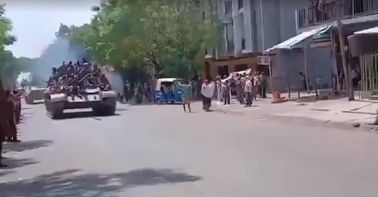 תיעודים מכיבוש העיירה אלמטה בחבל תיגראי אתיופיה על ידי כוחות הממשלה הפדרלית מידי המורדים