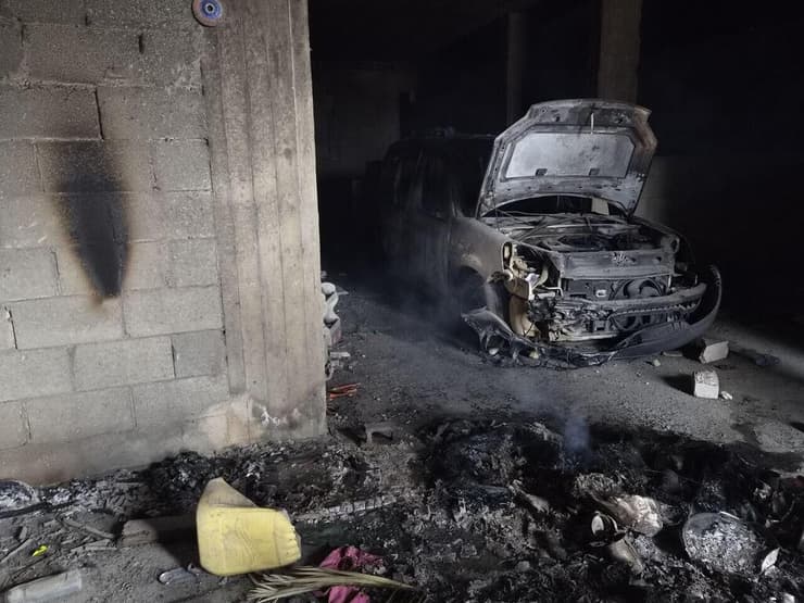 צילום: אלכס גמבורג הנזק שגרמו מתנחלים בכפר הפלסטיני ג'אלוד