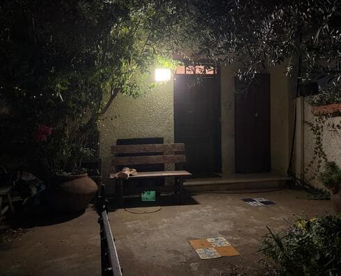שכרתי ברמה"ש בית, ולפני שבאתי לראות את הדירה מדדתי את הרהיטים בדירה ביפו כדי לבדוק אם זה ייכנס לבית החדש. כשנכנסתי לבית לא היה צריך להוציא את הרשימה. זה היה ברור שזה נכנס" (צילום: אסי חיים) משפחת מאוטנר - על הספה