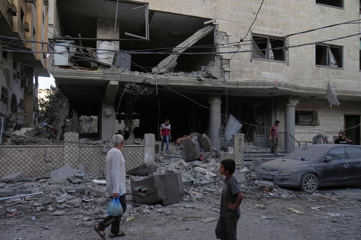 צילום: AP Photo/Jehad Alshrafi העיר עזה