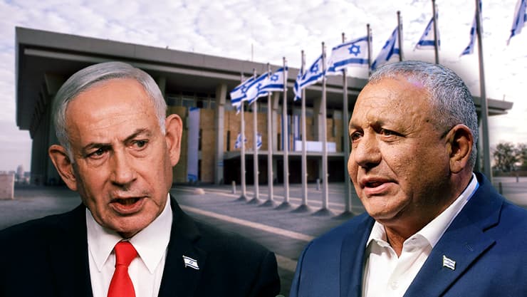 איזנקוט ונתניהו. "הציבור יכריע" (צילום: shutterstock, REUTERS/Ronen Zvulun, AP Photo/Ariel Schalit) גדי איזנקוט, בנימין נתניהו