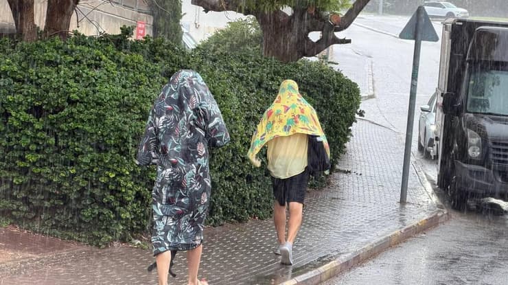 גשם בחיפה (צילום: איתן גליקמן) חיפה גשם מזג אוויר