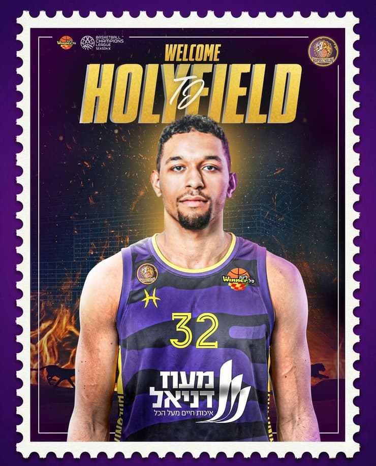 טי.ג'יי הוליפילד (צילום: באדיבות הפועל חולון) הפועל חולון