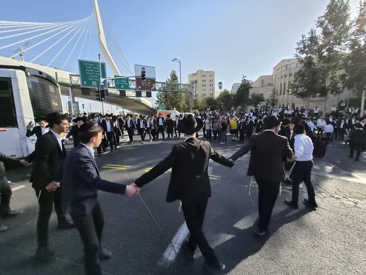 הפגנות חרדים בירושלים