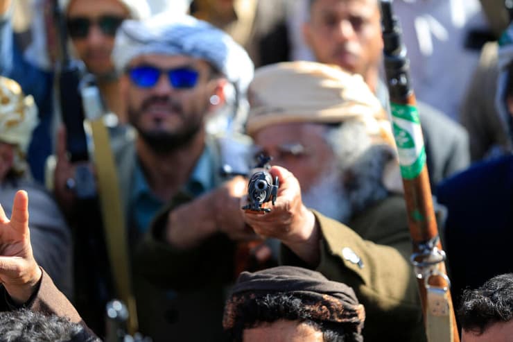 צילום: Mohammed HUWAIS / AFP חות'ים בצנעא