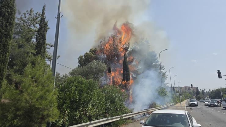 שריפה בחורש מעלות תרחישא