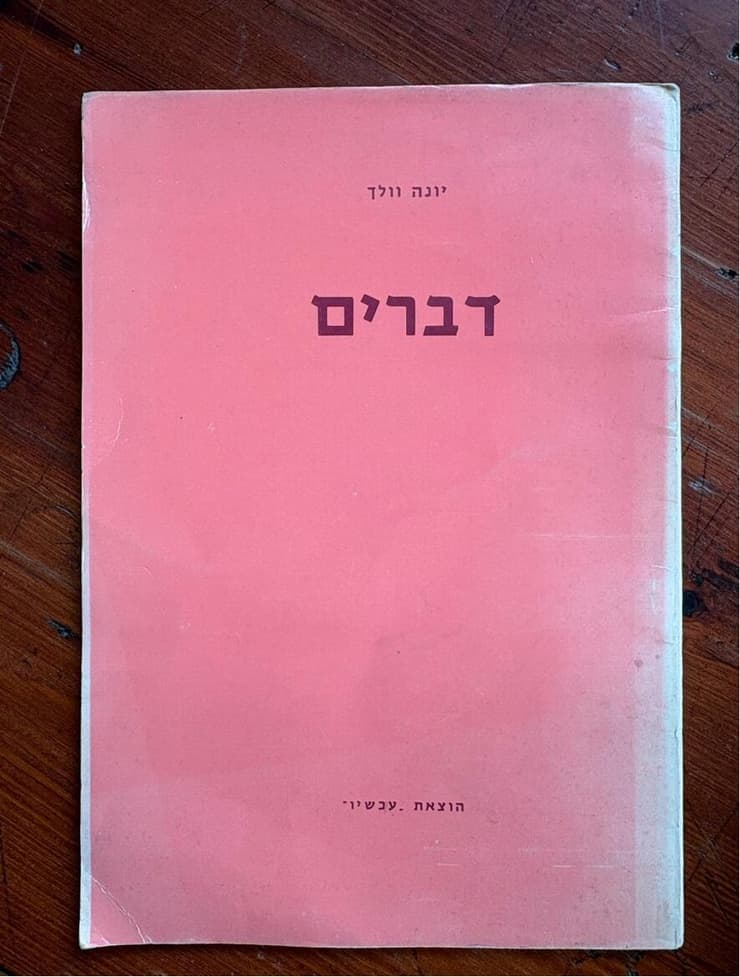 כריכת הספר 'דברים' (צילום: עודד כרמלי) כריכת הספר 'דברים'
