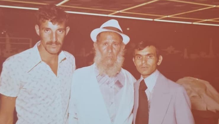 דוד, ישראל ועבדאללה (צילום: מהאלבום המשפחתי) דוד, ישראל ועבדאללה