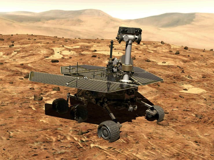הרובר אופורטיוניטי של נאס"א (הדמיה: NASA/AP) רובר אופורטיוניטי של נאס"א