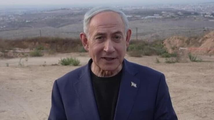 "רוצה למנוע מהאופוזיציה להרכיב ממשלה - ולהיות ראש ממשלת מעבר". נתניהו (צילום: עומר מירון/ לע״מ) ראש הממשלה נתניהו בקו התפר בשומרון