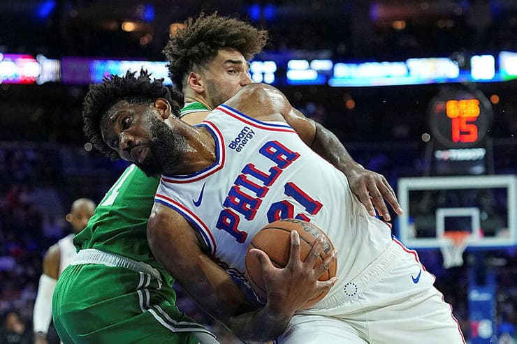 הוליך את קלעי פילי. אמביד (צילום: Mitchell Leff / GETTY IMAGES NORTH AMERICA / AFP) אמביד
