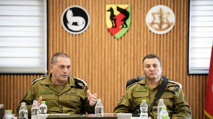 צילום: דובר צה"ל הרמטכ"ל באימון מפקדות של אוגדת עזה
