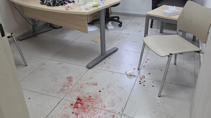 מקום התקיפה במרפאה פסיכיאטר שהותקף במרפאה בבית שאן