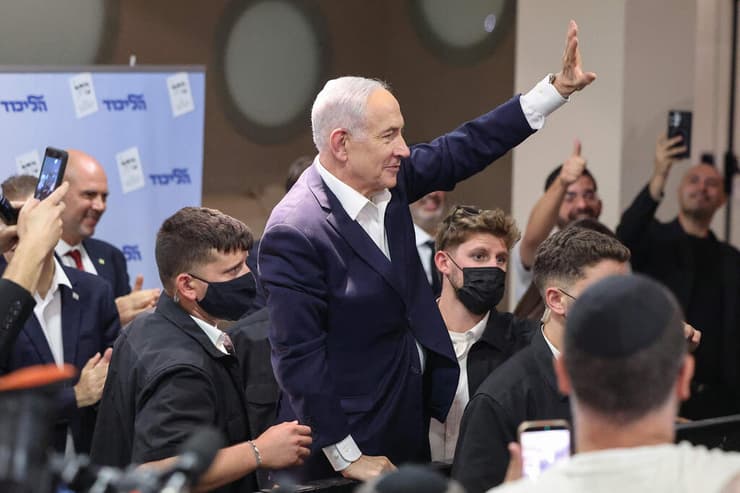 נתניהו בנתניה, אחת הערים המרכזיות מבחינתו (צילום: JACK GUEZ / AFP) בנימין נתניהו קמפיין בחירות בנתניה