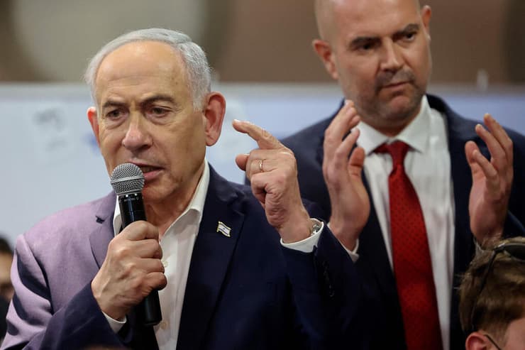 נתניהו (צילום: JACK GUEZ / AFP) בנימין נתניהו קמפיין בחירות בנתניה