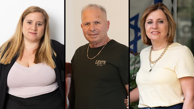 חני ויצמן יצחק פליגלמן שירי שדה (צילום: יובל חן, עוז מועלם, אלעד גרשגורן) חני ויצמן יצחק פליגלמן שירי שדה