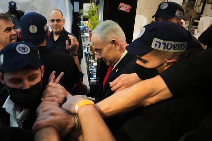 בנימין נתניהו קמפיין בחירות בתל אביב