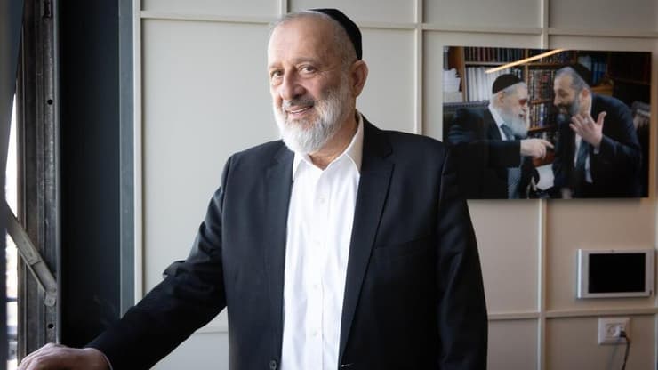 דרעי. "נמשיך לצעוד בדרכו של מרן" (צילום: אלכס קולומויסקי) אריה דרעי