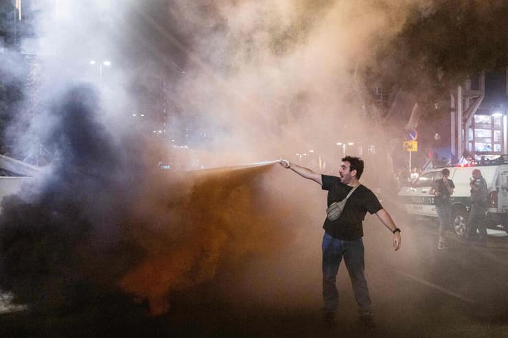 צילום: Jewel SAMAD / AFP עצרת בתל אביב