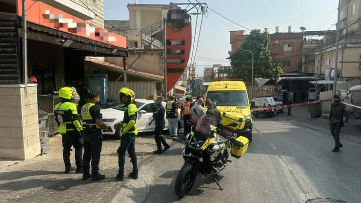זירת הרצח ביפיע (צילום: תיעוד מבצעי מד"א) אירוע אלימות במרחב גלבוע