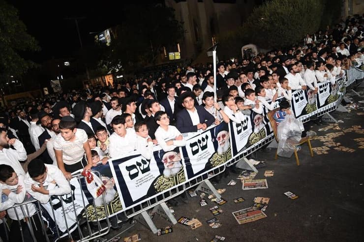 אירוע תמיכה בש"ס. יתמקדו בזהות המסורתית והספרדית של המפלגה (צילום: הרצל יוסף) אירוע תמיכת רבנים במפלגת ש"ס