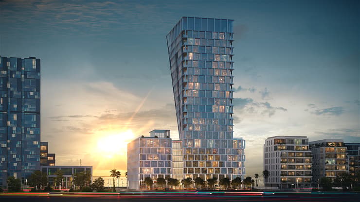 פרויקט ASSEMBLY TEL AVIV (הדמיה: ORC LAND) הבניין