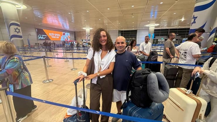 "היינו שמחים לבחור, אבל ככה יצא". אסף ולילך (צילום: רועי רובינשטיין ) לילך ואסף בן רחמים מחיפה, טסים לחופשה ולא יצביעו בבחירות 2026