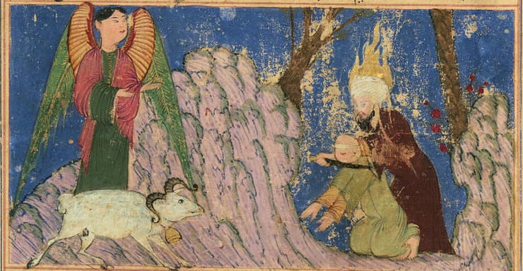 עקדת ישמעאל – מתוך כתב יד פרסי של ההיסטוריון חאפז אברו