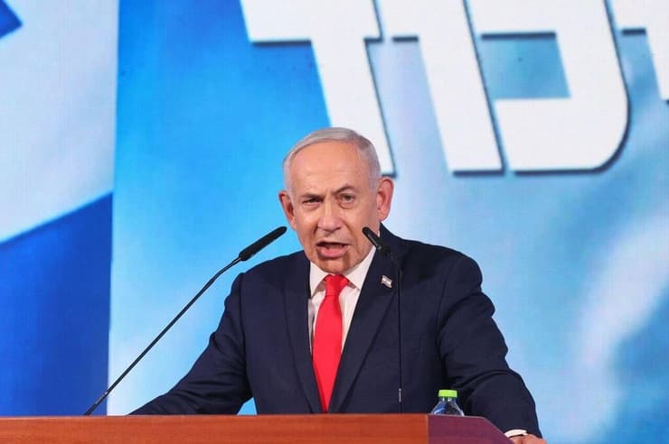 צילום: אלכס קולומויסקי נאום יו"ר הליכוד בנימין נתניהו