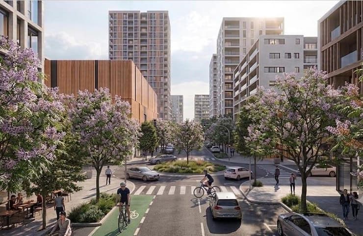 שכונת נחלת צפון בראשון לציון (הדמיה: בוכמן הוקמן אדריכלים) שכונת נחלת צפון בראשון לציון